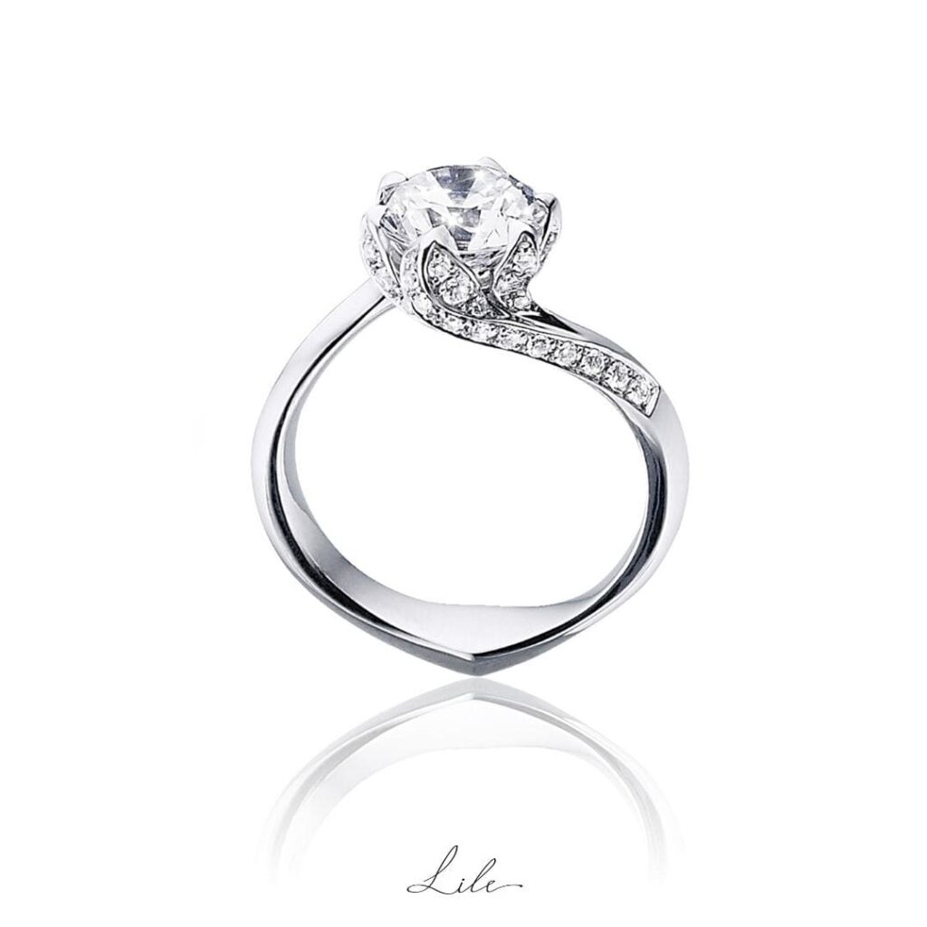 pierścionek zaręczynowy z diamentami Lile